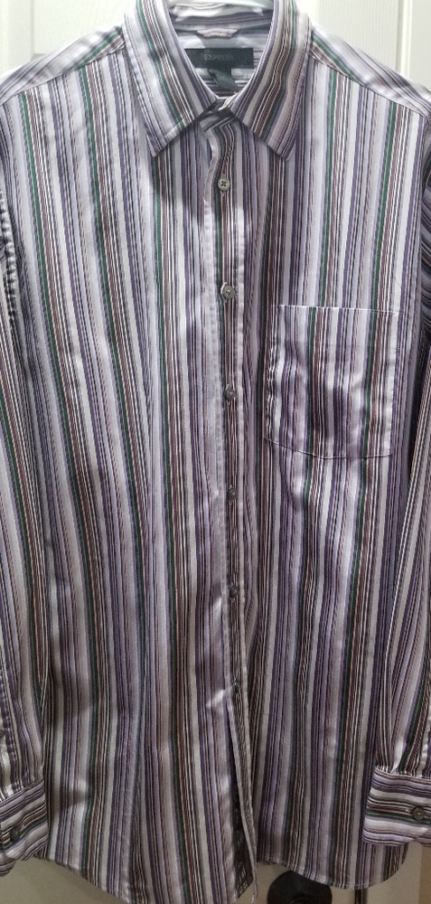 Express modern button down mens shirt.